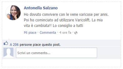 pareri di un utente facebook su varicolift