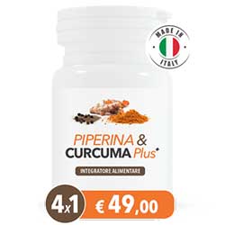 confezione piperina e curcuma plus 4x1