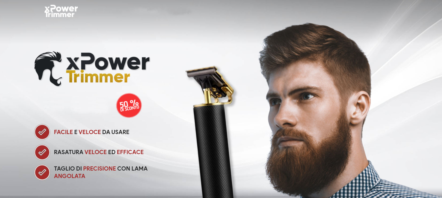 xpower trimmer rasoio barba